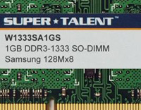 Super Talent lança modulos DDR3 SO-DIMM