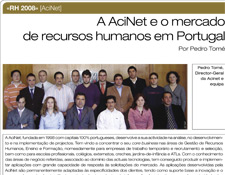 A AciNet e o mercado de recursos  humanos em Portugal
